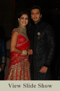Riteish and Genelia's Reception 